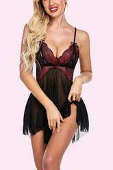 Avidlove Babydoll-Dessous mit V-Ausschnitt und Nachtwäsche